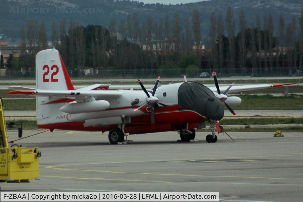F-ZBAA, Grumman TS-2A/Conair Turbo Firecat C/N 456, Parked. Crashed on Generac (30) at 2 august, killing the pilot.