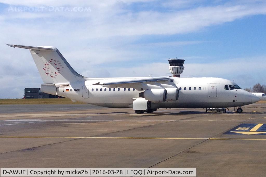 D-AWUE, 1986 British Aerospace BAe.146-200 C/N E2050, Parked