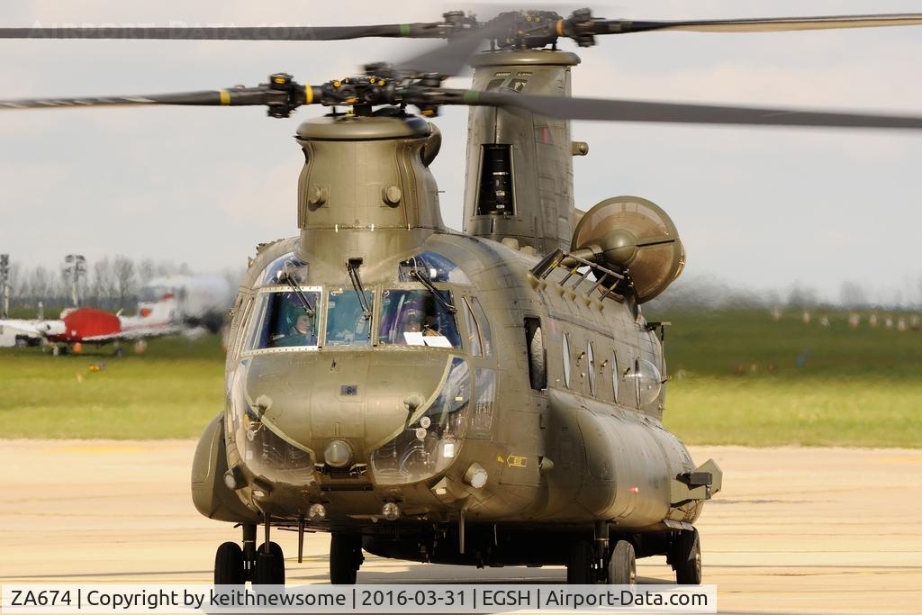 ZA674, Boeing Vertol Chinook HC.2 C/N M/A005/B-821/M7004, Nice Visitor.