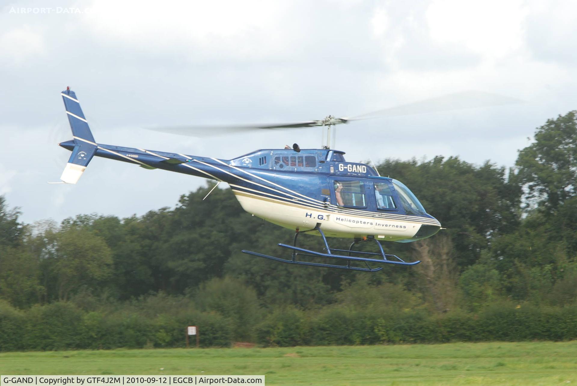 G-GAND, 1968 Agusta AB-206B JetRanger II C/N 8073, G-GAND a Barton 12.9.10