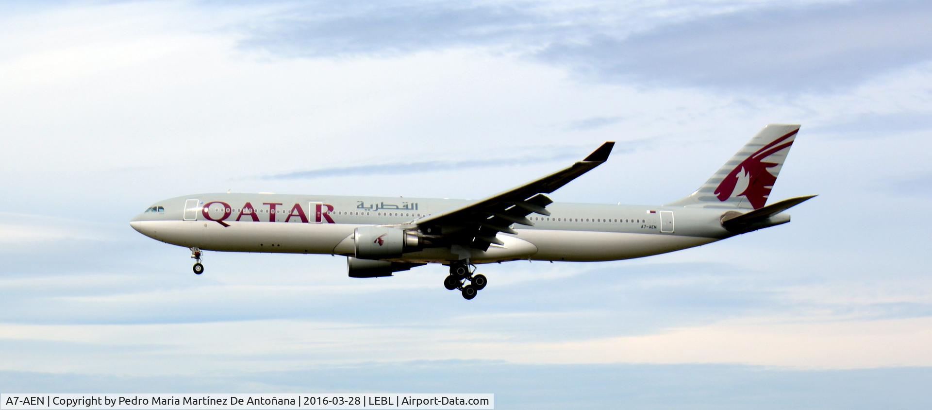 A7-AEN, 2008 Airbus A330-302 C/N 907, El Prat -  Barcelona  -  España