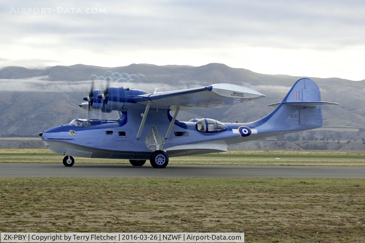 ZK-PBY, Consolidated Vultee PBY-5A Catalina C/N CV-357, At Wanaka