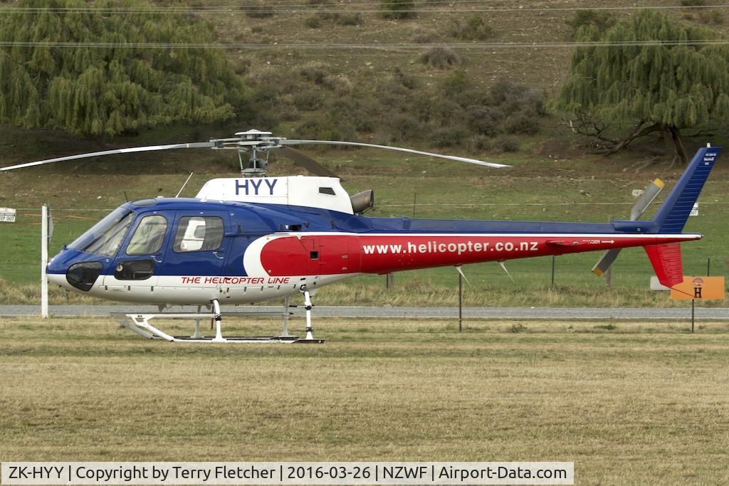 ZK-HYY, 2004 Eurocopter AS-350B-2 Ecureuil Ecureuil C/N 3886, At Wanaka