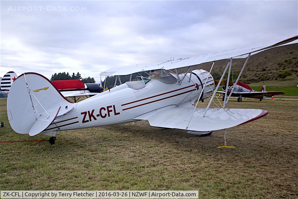 ZK-CFL, 1988 Classic Aircraft Corp WACO YMF C/N F5-019, At Wanaka