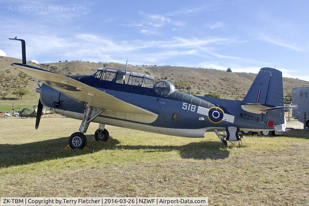 ZK-TBM, 1944 Grumman TBM-3E Avenger C/N 4015, At Wanaka
