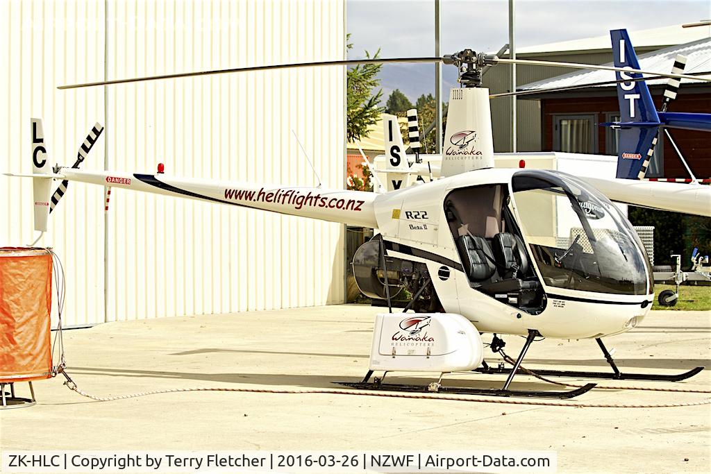 ZK-HLC, Robinson R22 Beta C/N 3803, At Wanaka