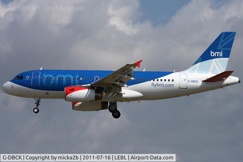 G-DBCK, 2007 Airbus A319-131 C/N 3049, Landing