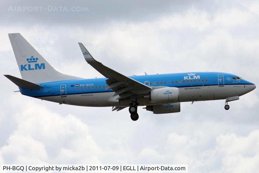 PH-BGQ, 2011 Boeing 737-7K2 C/N 39256, Landing