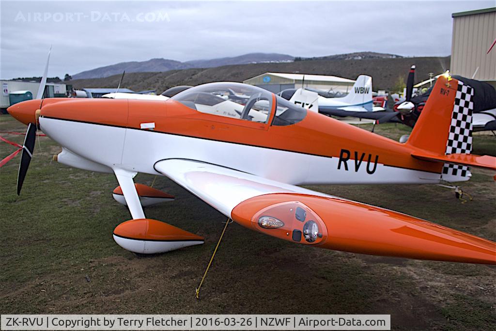 ZK-RVU, Vans RV-7 C/N 72949, At Wanaka