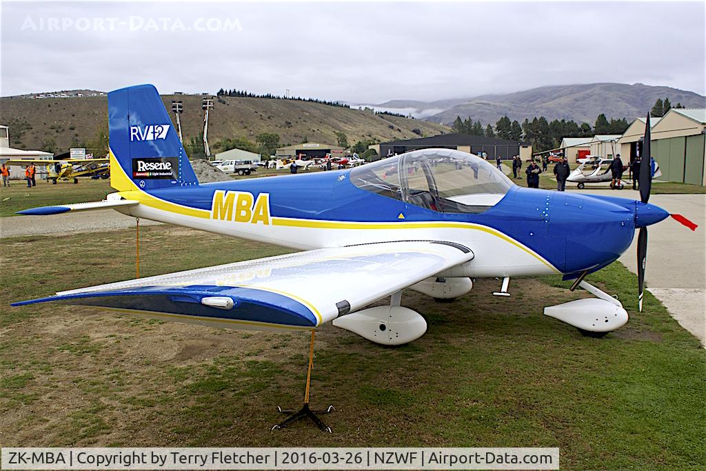 ZK-MBA, Vans RV-12 UL C/N 120592, At Wanaka