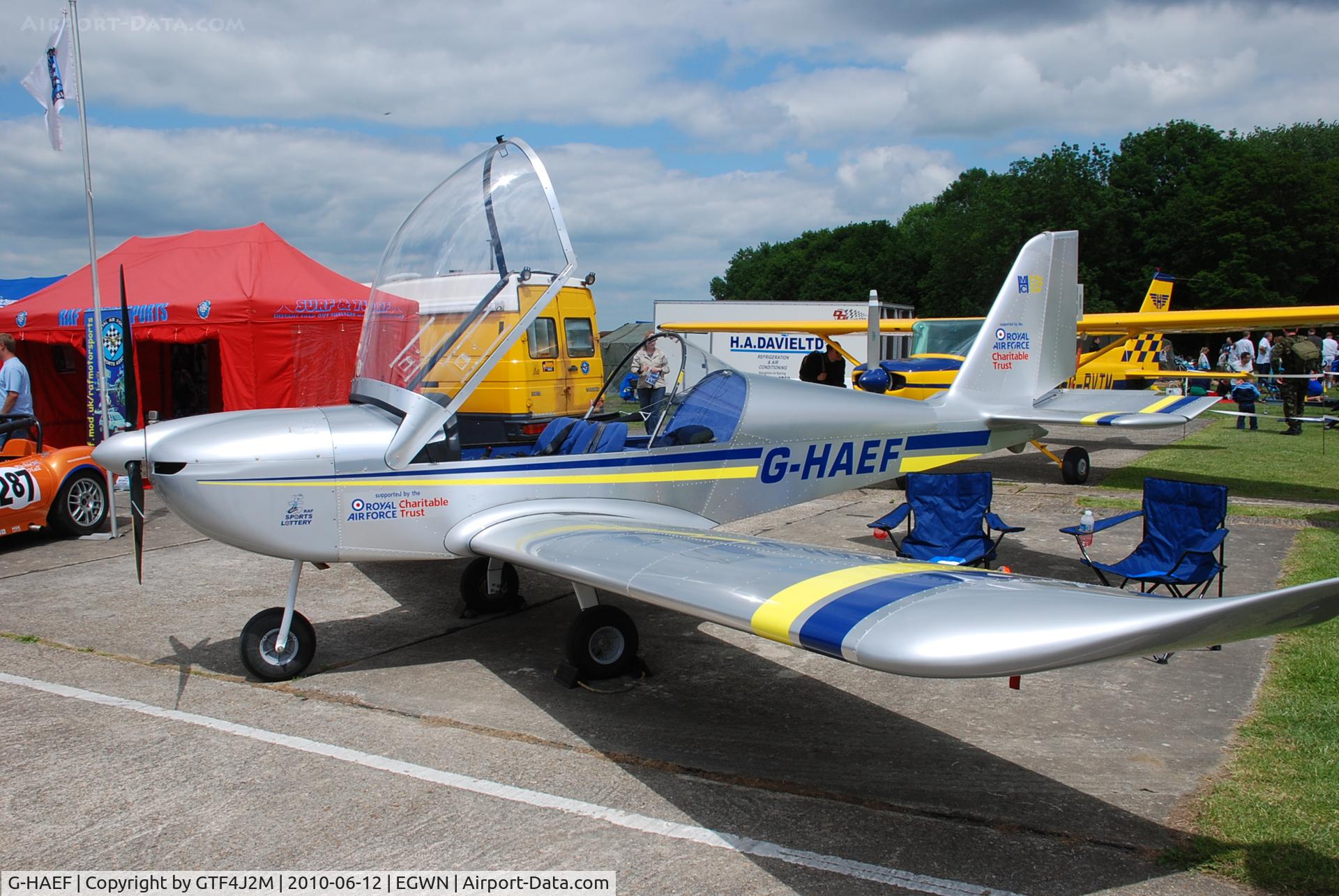 G-HAEF, 2009 Evektor-Aerotechnik EV-97 Eurostar C/N 3322, G-HAEF at Halton open day 12.6.10