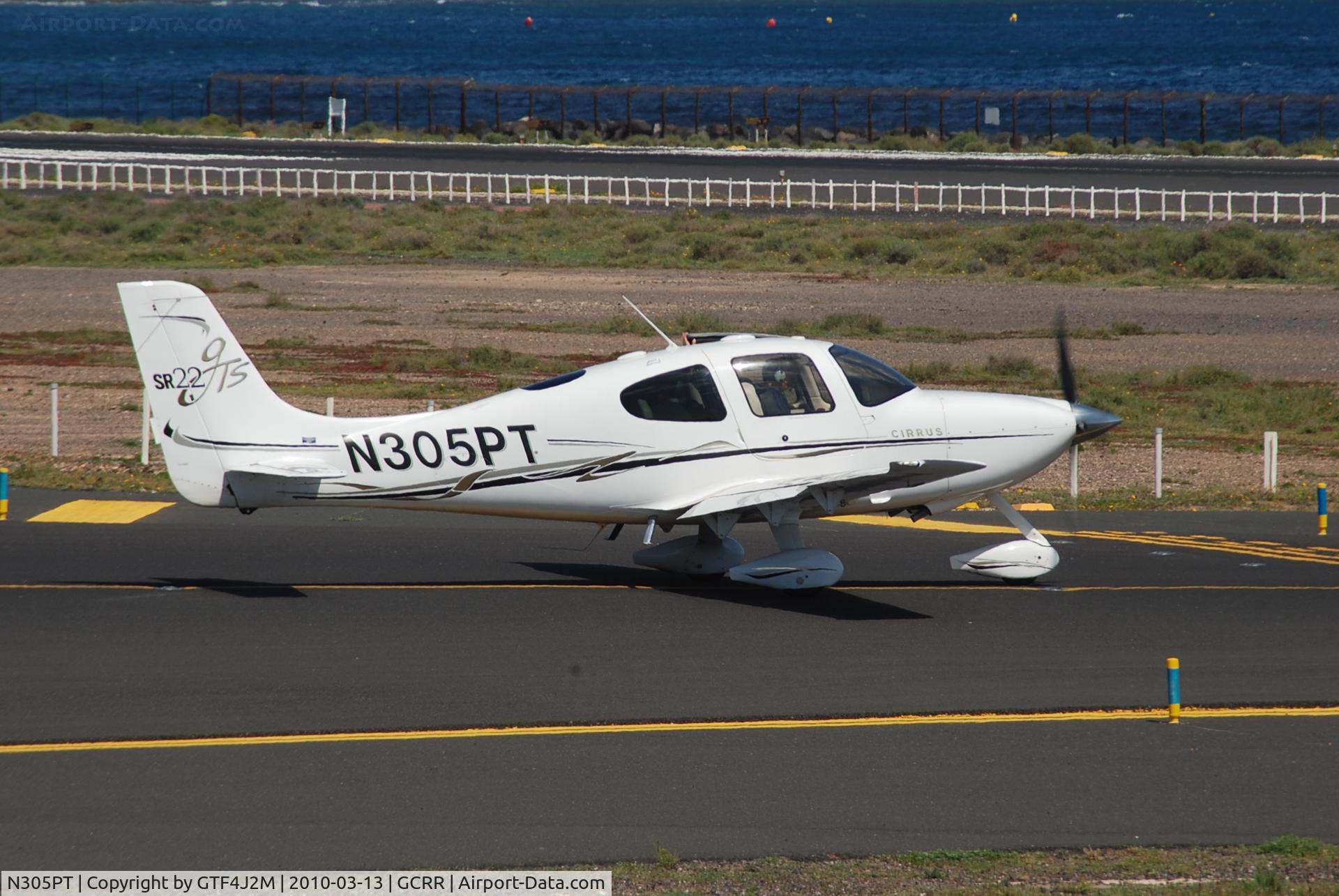 N305PT, 2006 Cirrus SR22 GTS C/N 1778, N305PT ar Lanzarote 13.3.10