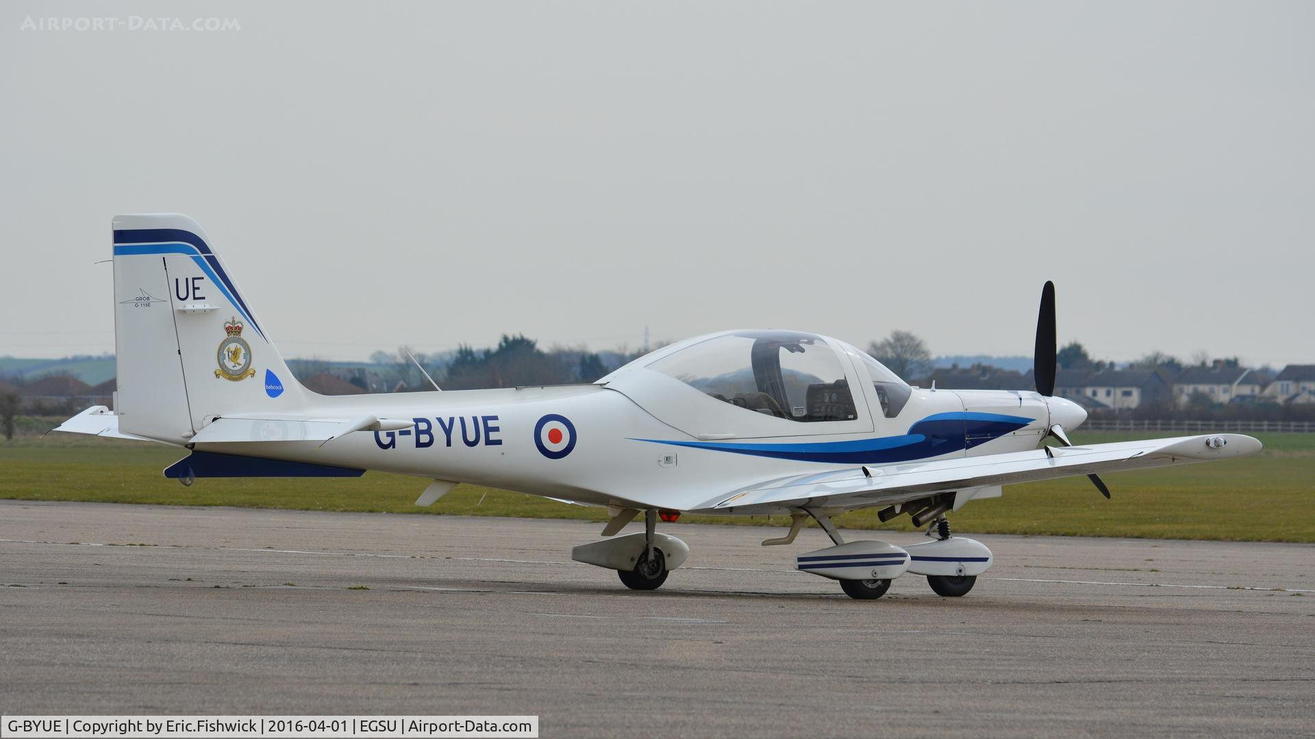 G-BYUE, 1999 Grob G-115E Tutor T1 C/N 82090/E, 2. G-BYUE visiting The Imperial War Museum, Duxford, Cambridgshire.