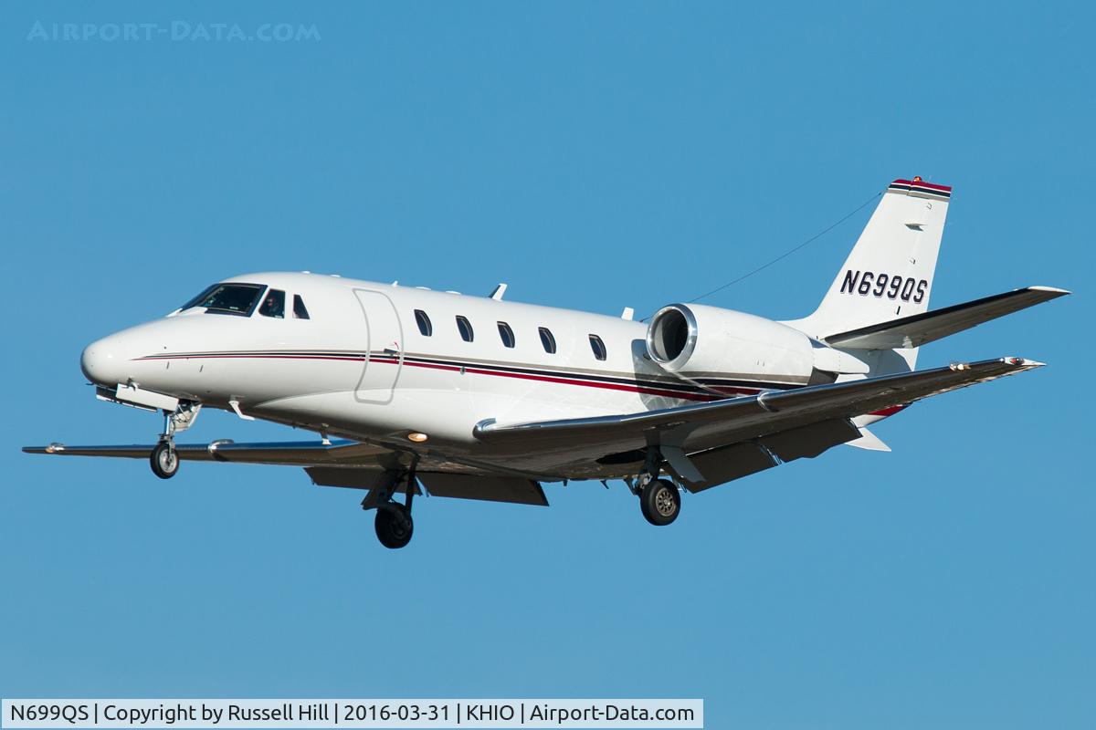 N699QS, 2001 Cessna 560XL Citation Excel C/N 560-5199, FTH699 on short final for 31L