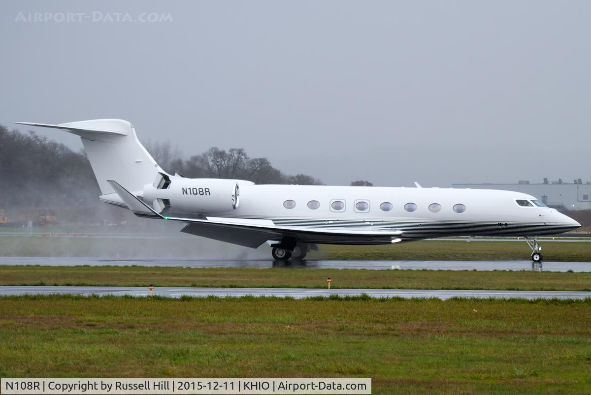N108R, 2015 Gulfstream Aerospace G650 (G-VI) C/N 6154, Arriving from Long Beach