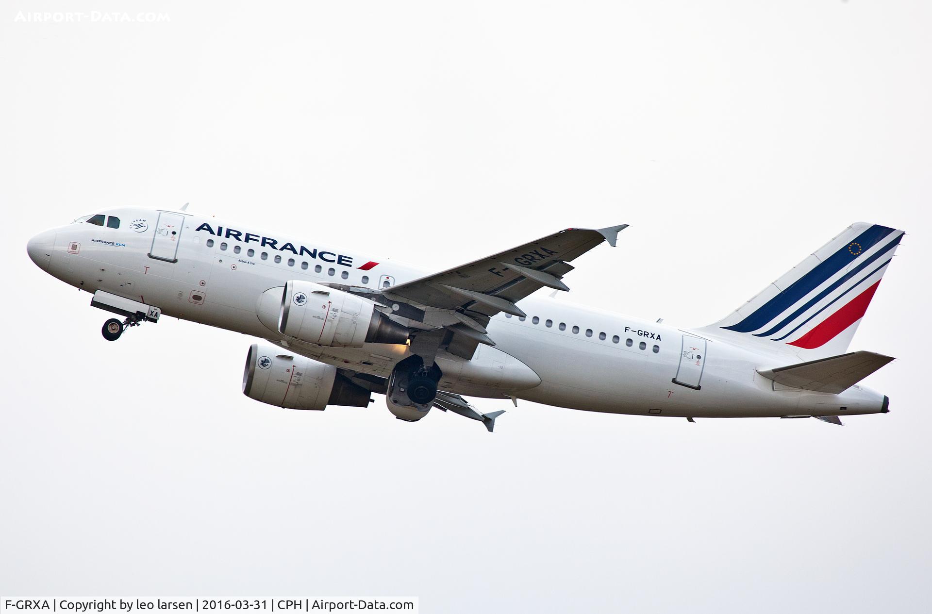F-GRXA, 2001 Airbus A319-111 C/N 1640, Copenhagen 31.3.16