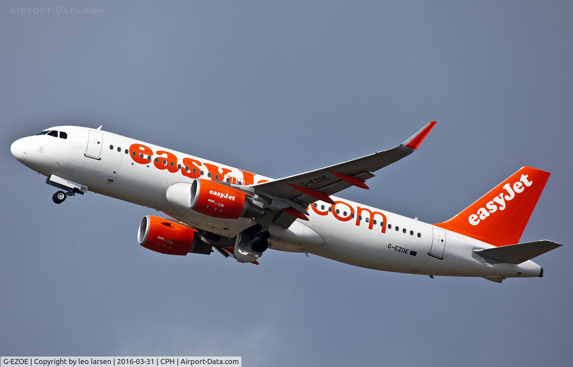 G-EZOE, 2015 Airbus A320-214 C/N 6509, Copenhagen 31.3.16