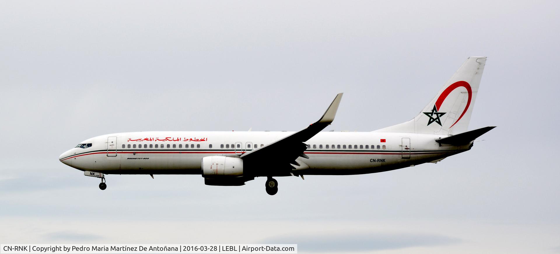 CN-RNK, 1998 Boeing 737-8B6 C/N 28981, El Prat -  Barcelona  -  España