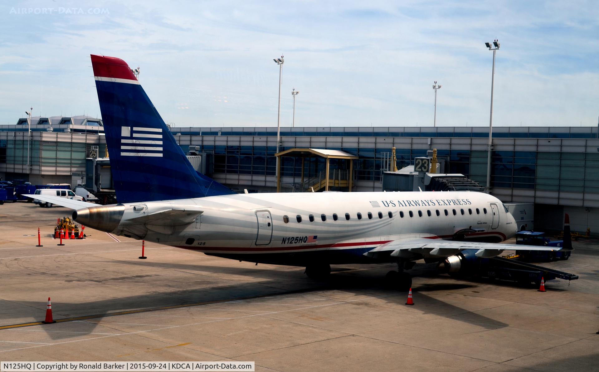 N125HQ, 2007 Embraer 175LR (ERJ-170-200LR) C/N 17000202, At the gate 23 National