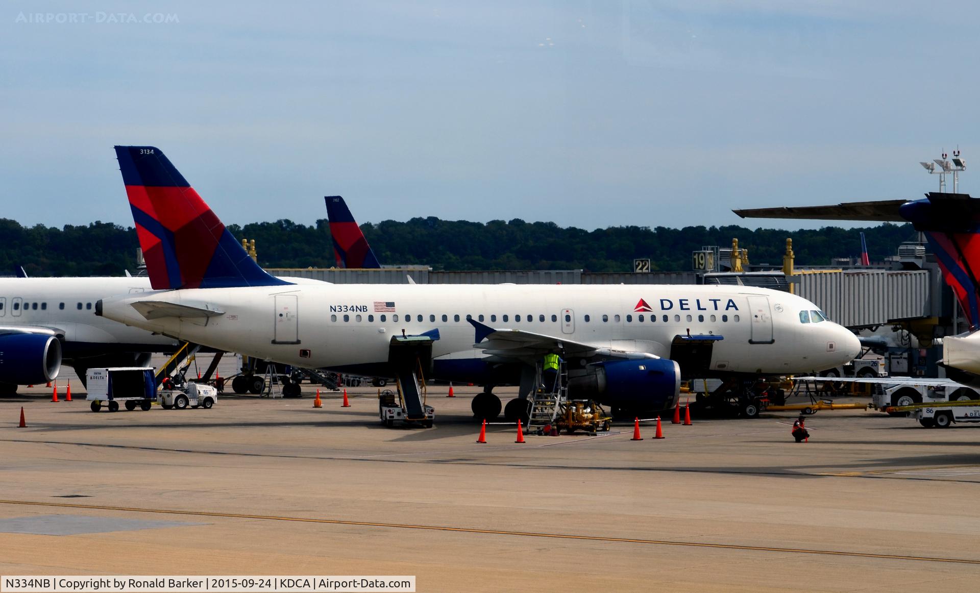 N334NB, 2002 Airbus A319-114 C/N 1659, Gate G19 National
