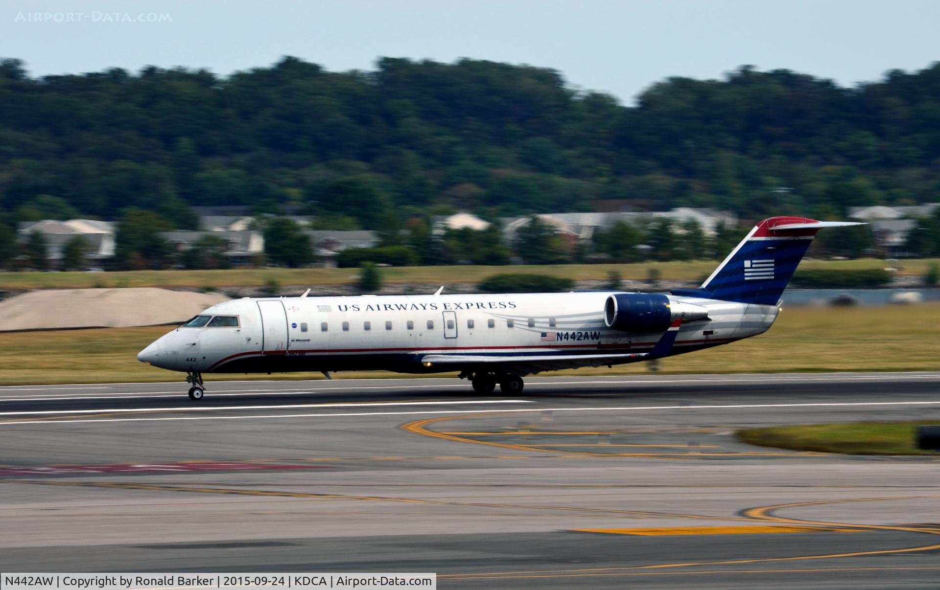 N442AW, 2003 Bombardier CRJ-200LR (CL-600-2B19) C/N 7778, Takeoff National