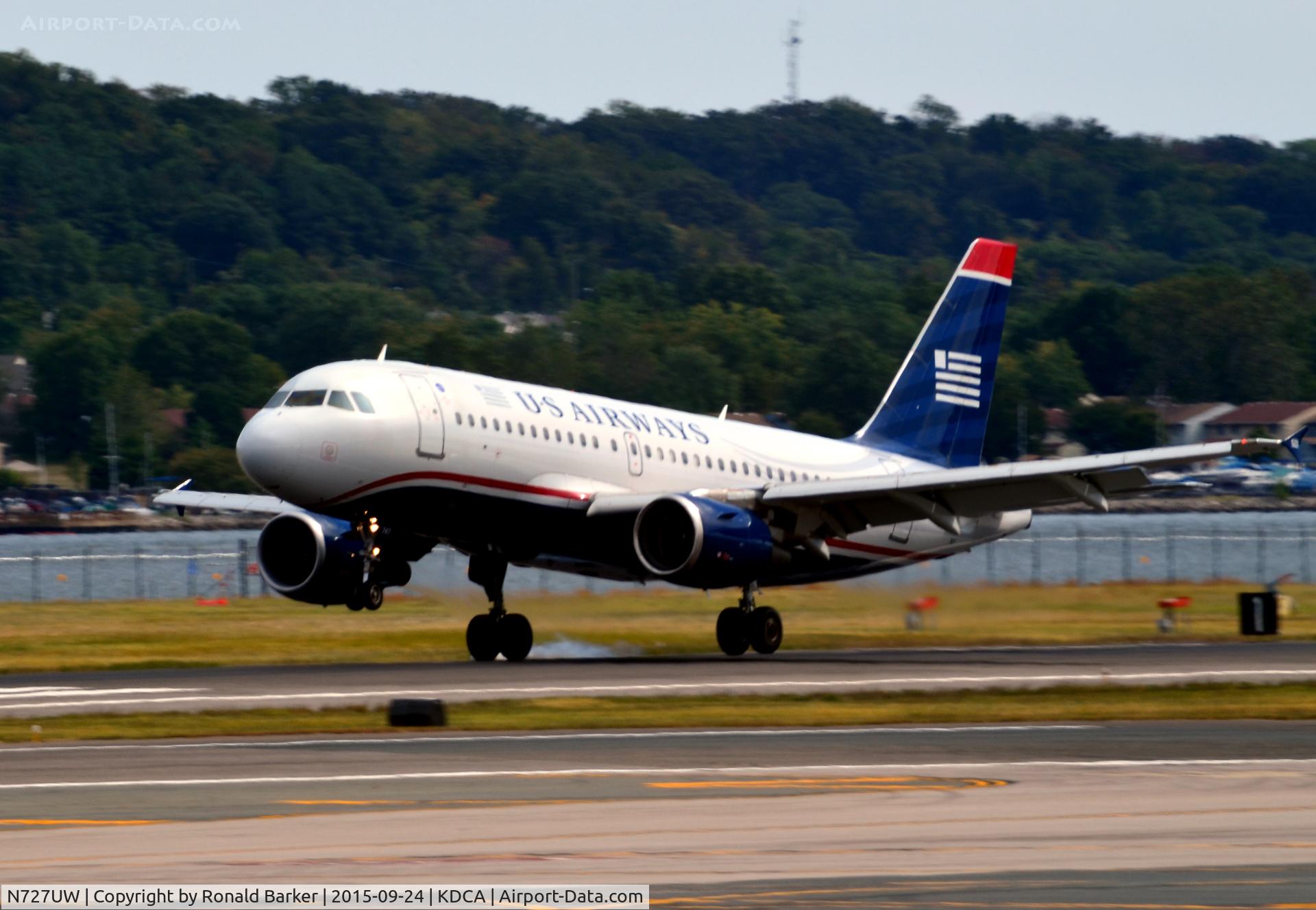 N727UW, 1999 Airbus A319-112 C/N 1147, Landing National