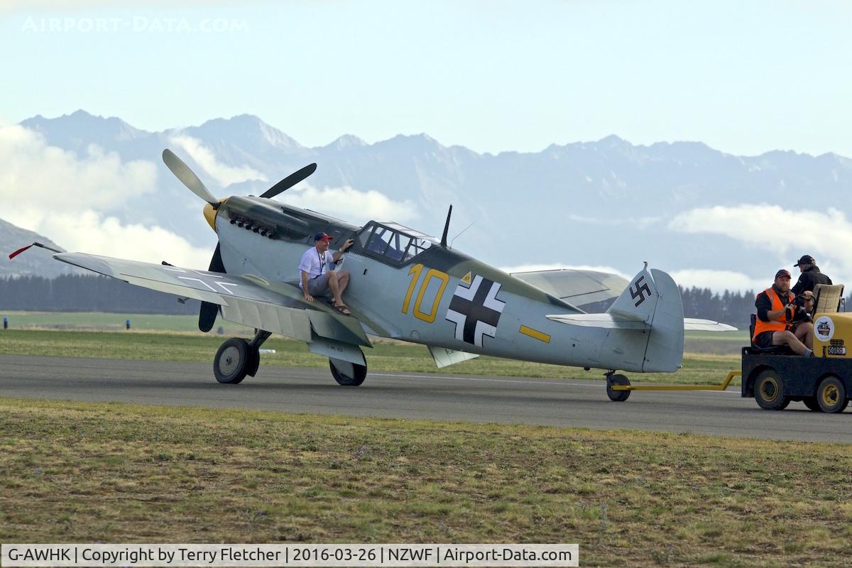 G-AWHK, 1949 Hispano HA-1112-M1L Buchon C/N 172, At Wanaka