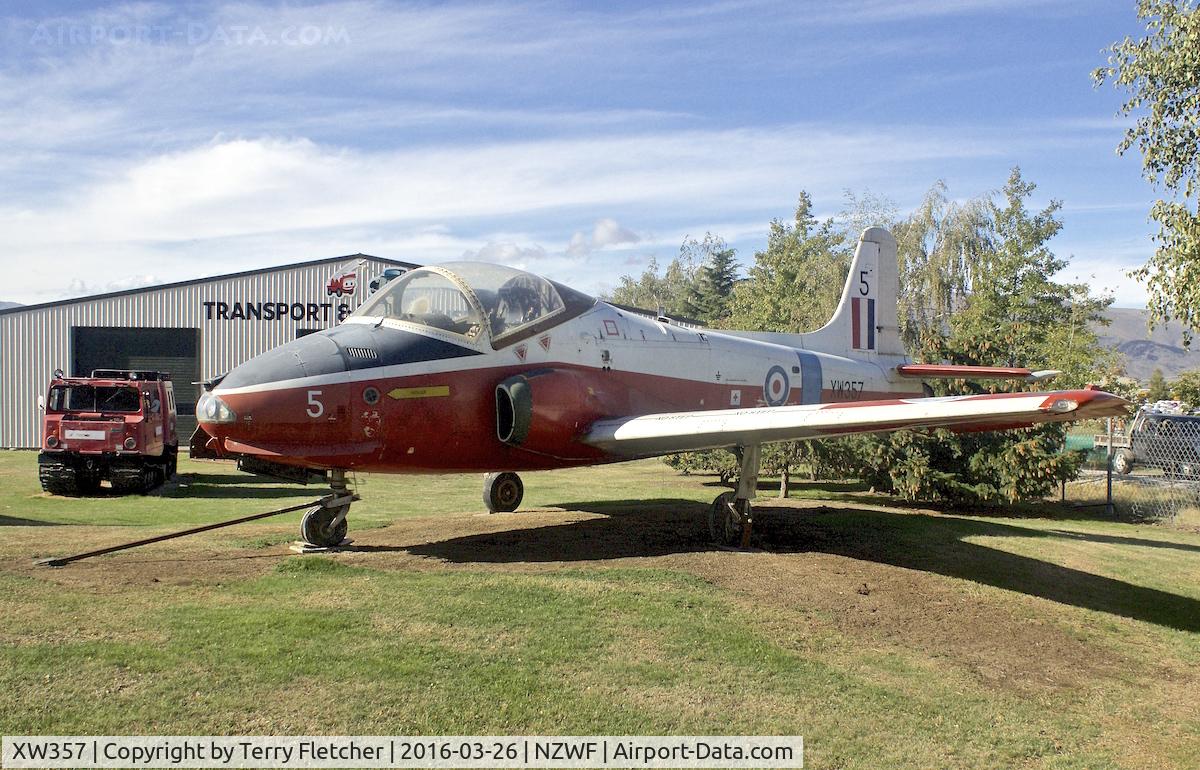 XW357, 1971 BAC 84 Jet Provost T.5A C/N EEP/JP/1007, Outside National Transport & Toy Museum , Wanaka