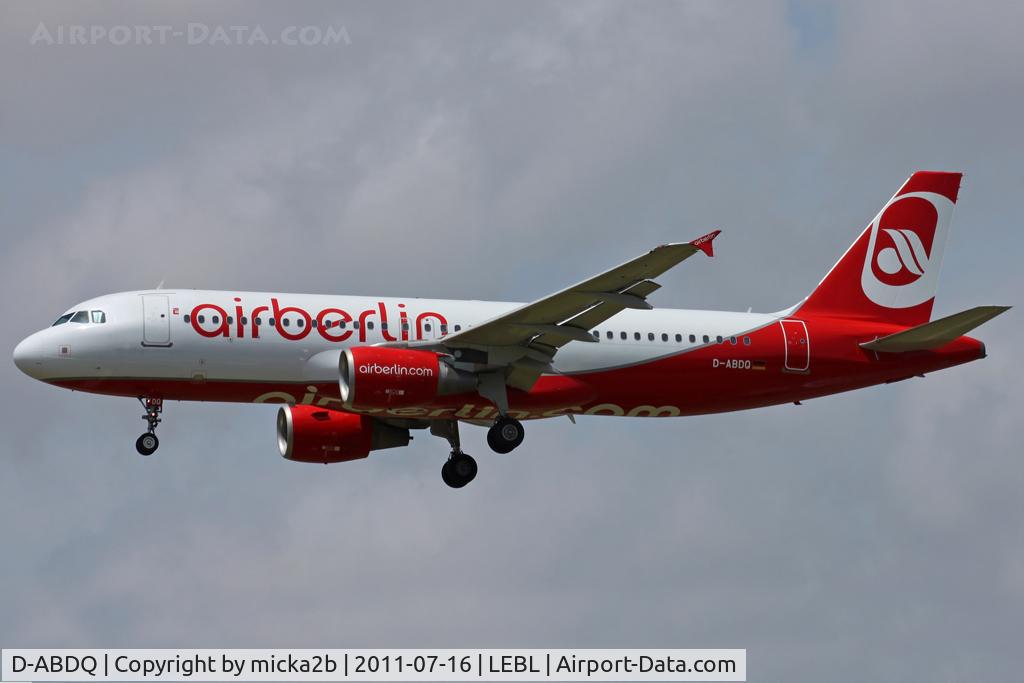 D-ABDQ, 2007 Airbus A320-214 C/N 3121, Landing