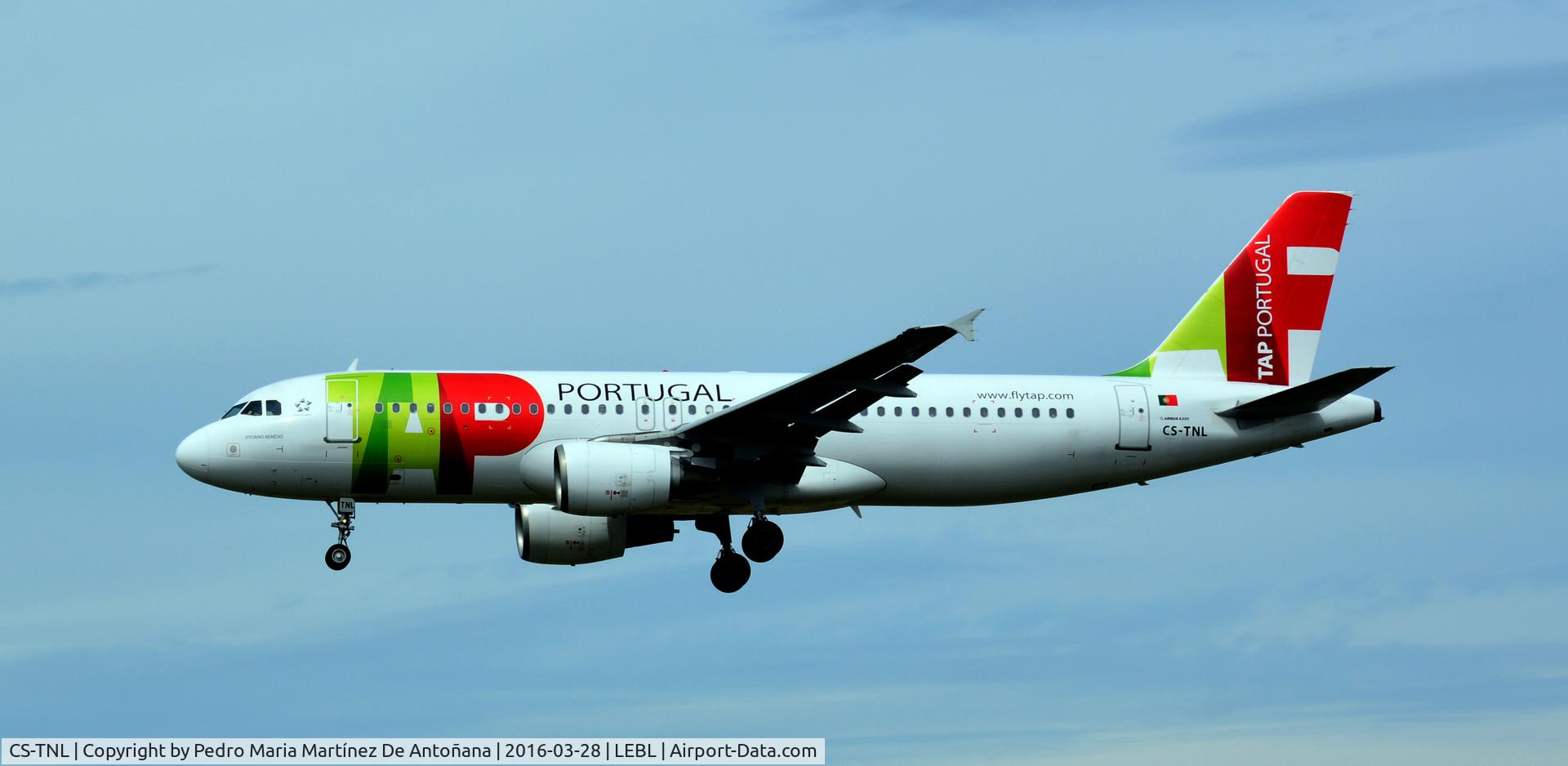CS-TNL, 2000 Airbus A320-214 C/N 1231, El Prat -  Barcelona  -  España