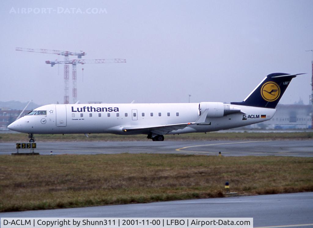 D-ACLM, 1993 Canadair CRJ-100LR (CL-600-2B19) C/N 7025, Taxiing holding point rwy 33R for departure...