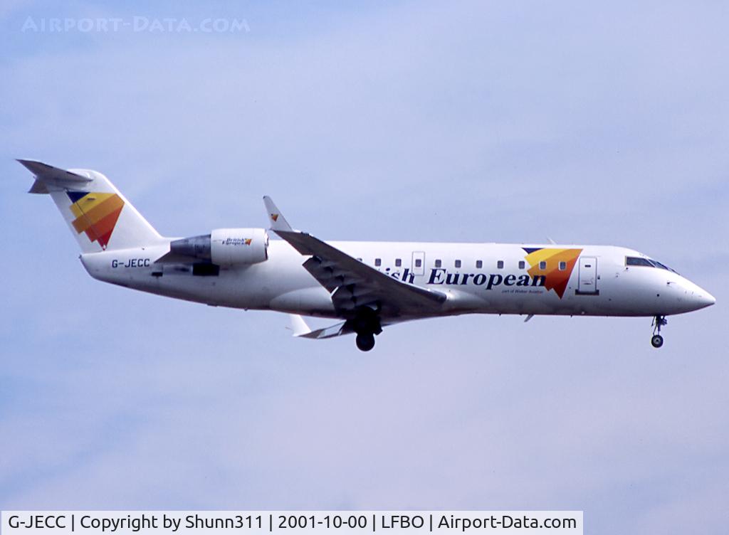 G-JECC, 2000 Canadair CRJ-200ER (CL-600-2B19) C/N 7434, Landing rwy 15R