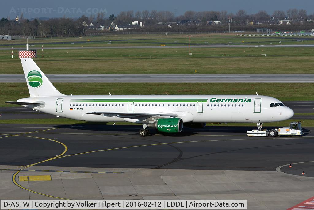 D-ASTW, 1999 Airbus A321-211 C/N 970, at dus
