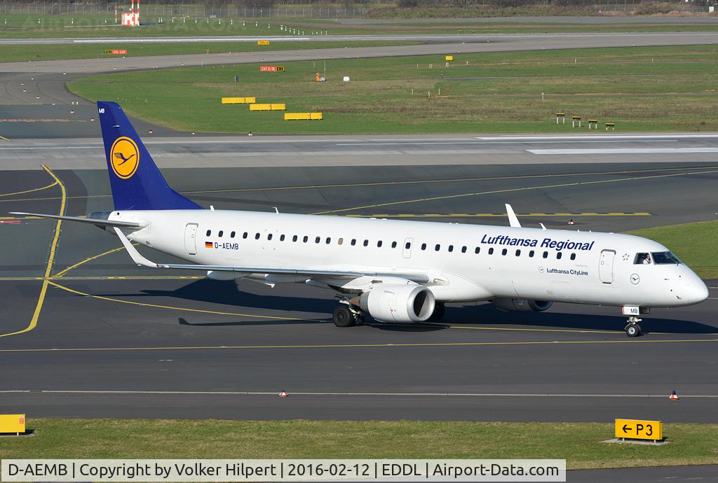 D-AEMB, 2009 Embraer 195LR (ERJ-190-200LR) C/N 19000297, at dus