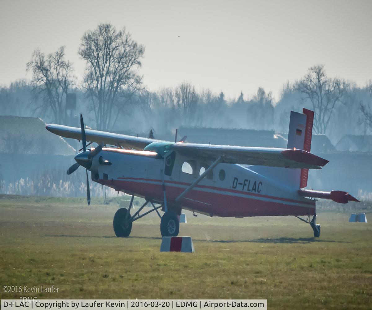 D-FLAC, 1979 Pilatus PC-6/B2-H4 Turbo Porter C/N 804, Die Pilatus Porter kurz vor dem Abfug vom Flugplatz Günzburg