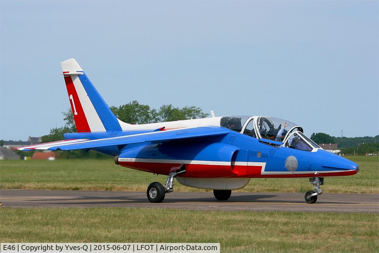 E46, Dassault-Dornier Alpha Jet E C/N E46, Dassault-Dornier Alpha Jet E (F-UHRF), Leader of Patrouille de France 2015, Tours-St Symphorien Air Base 705 (LFOT-TUF) Open day 2015