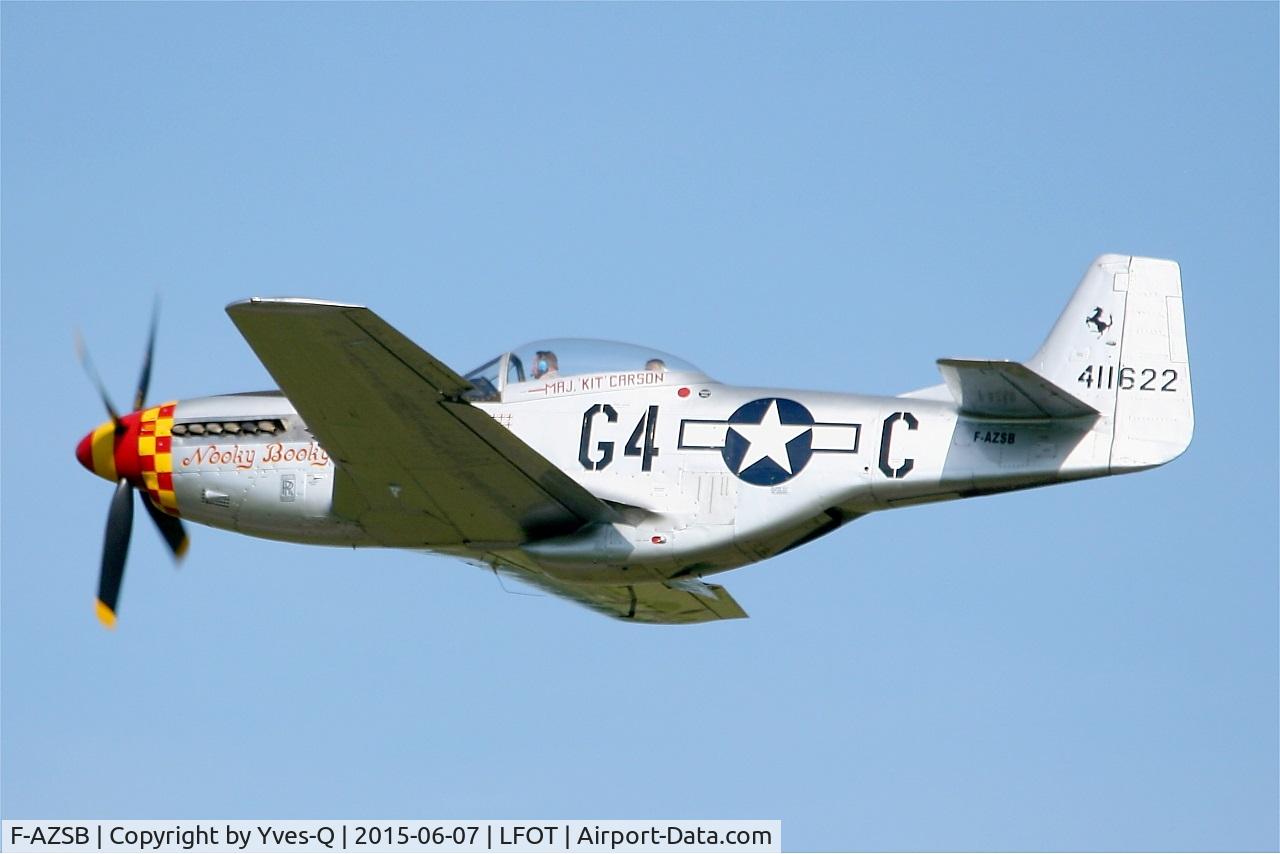 F-AZSB, 1944 North American P-51D Mustang C/N 122-40967, North American P-51D Mustang, Back home after display, Tours Air Base 705 (LFOT-TUF) Open day 2015