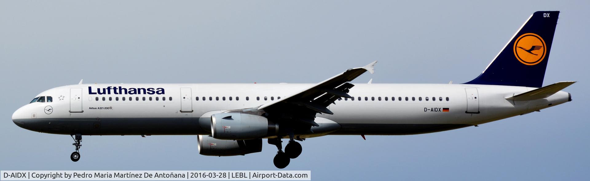 D-AIDX, 2015 Airbus A321-231 C/N 6451, El Prat -  Barcelona  -  España