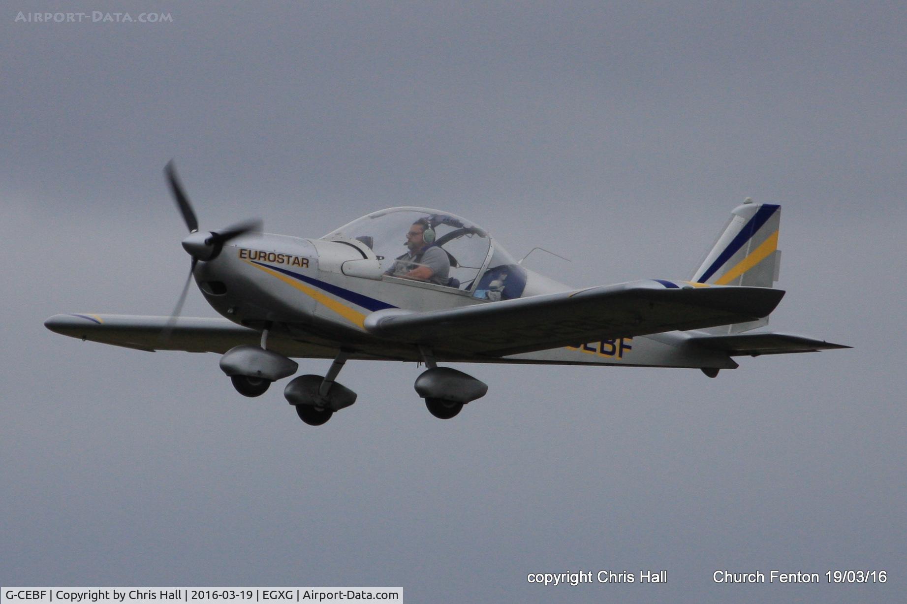 G-CEBF, 2006 Aerotechnik EV-97A Eurostar C/N PFA 315A-14525, at the Church Fenton fly in