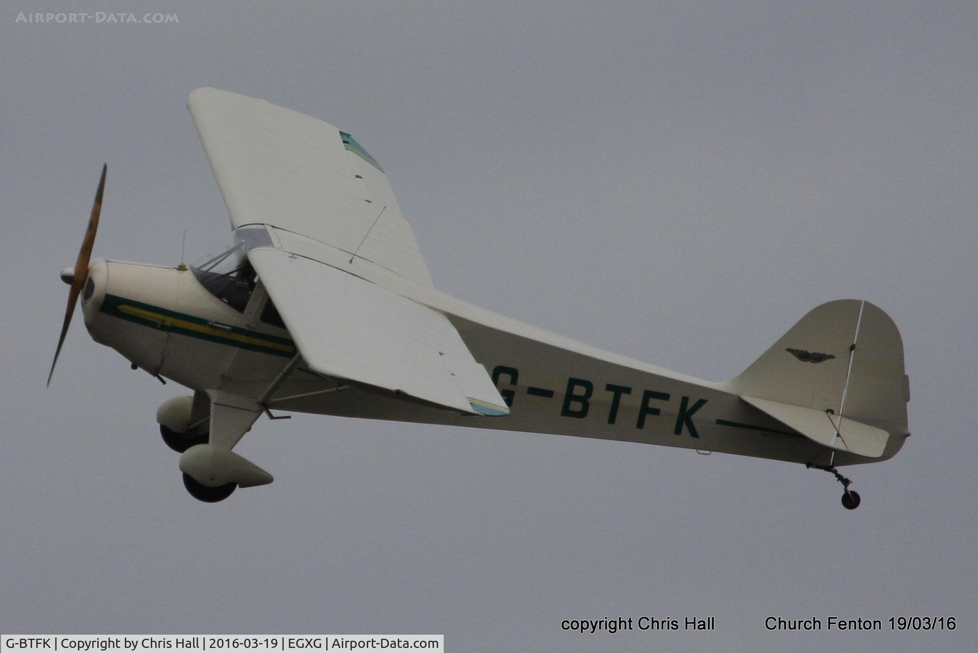 G-BTFK, 1947 Taylorcraft BC-12D Twosome C/N 10540, at the Church Fenton fly in