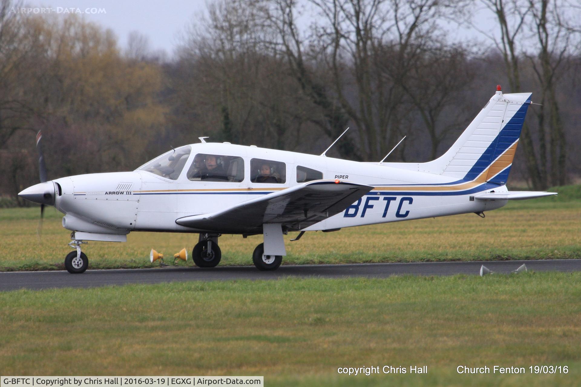 G-BFTC, 1978 Piper PA-28R-201T Cherokee Arrow III C/N 28R-7803197, at the Church Fenton fly in