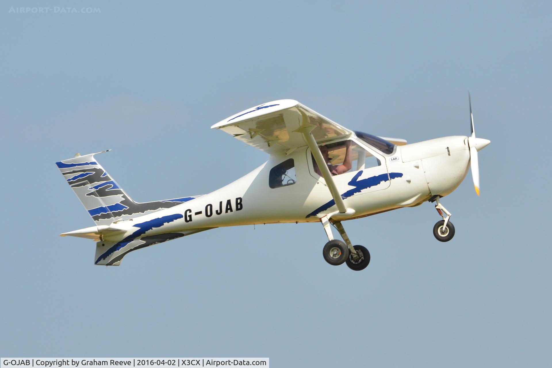 G-OJAB, 1996 Jabiru SK C/N PFA 274-13031, Departing from Northrepps.