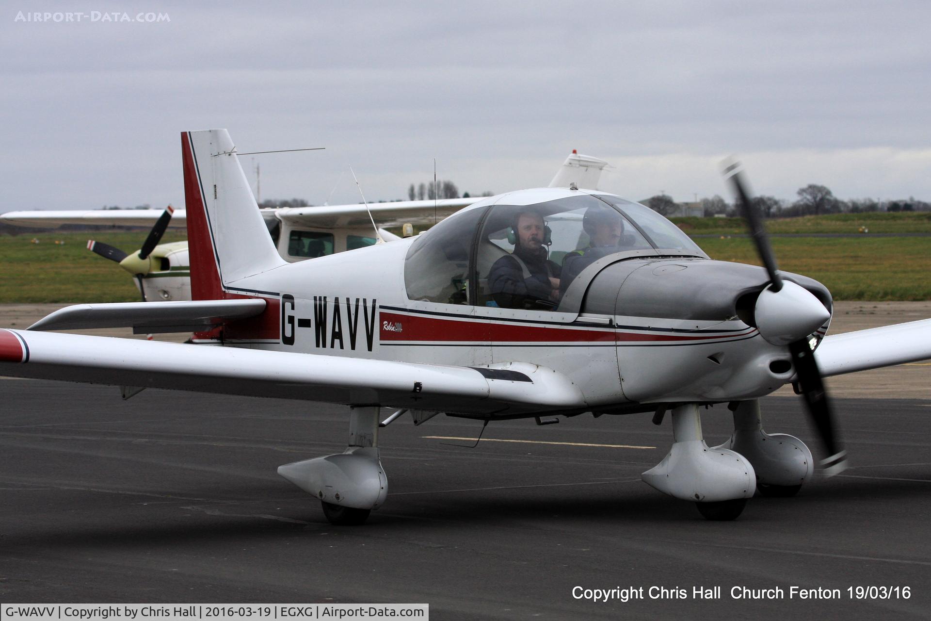 G-WAVV, 1995 Robin HR-200-120B C/N 291, at the Church Fenton fly in