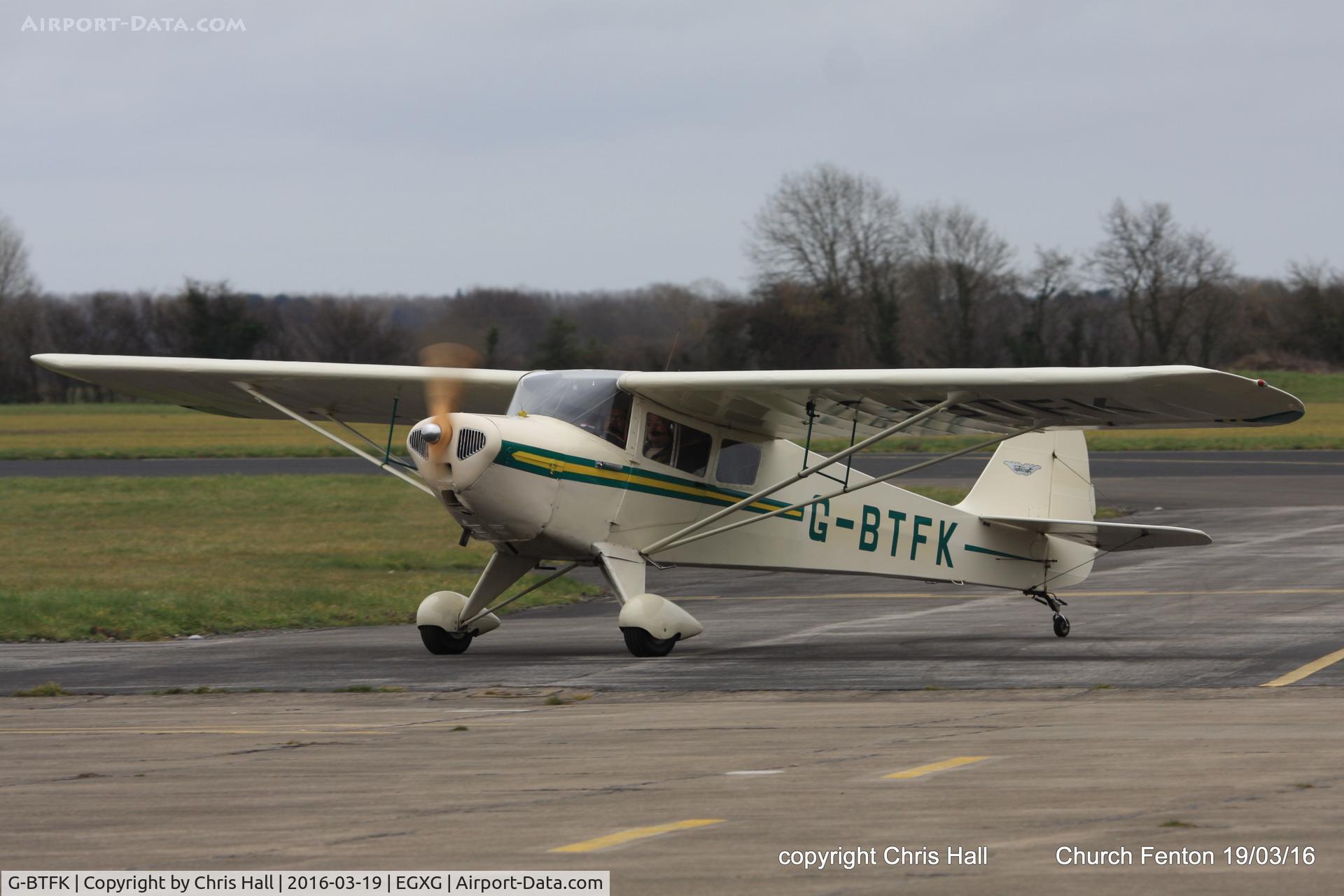 G-BTFK, 1947 Taylorcraft BC-12D Twosome C/N 10540, at the Church Fenton fly in