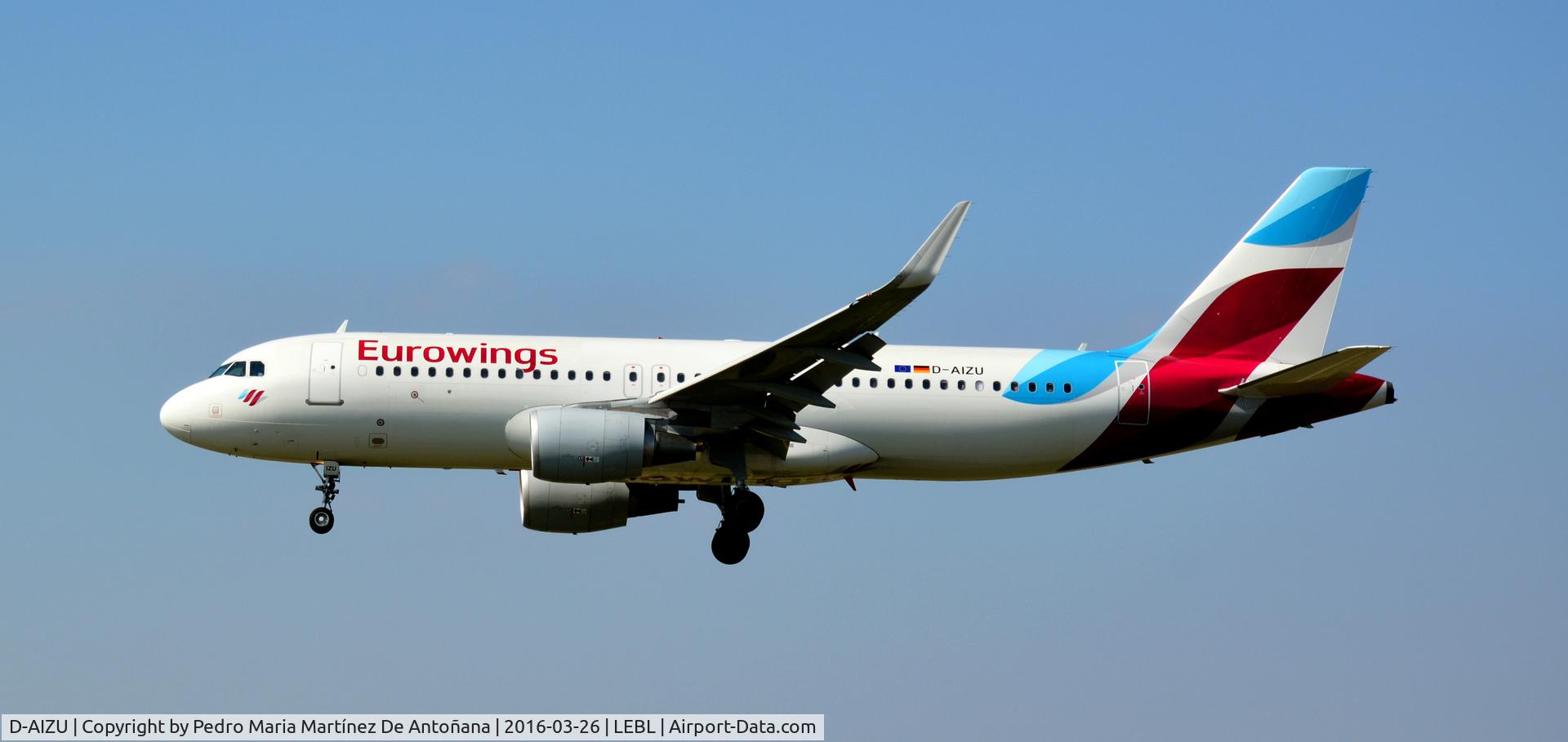 D-AIZU, 2013 Airbus A320-214 C/N 5635, El Prat -  Barcelona  -  España