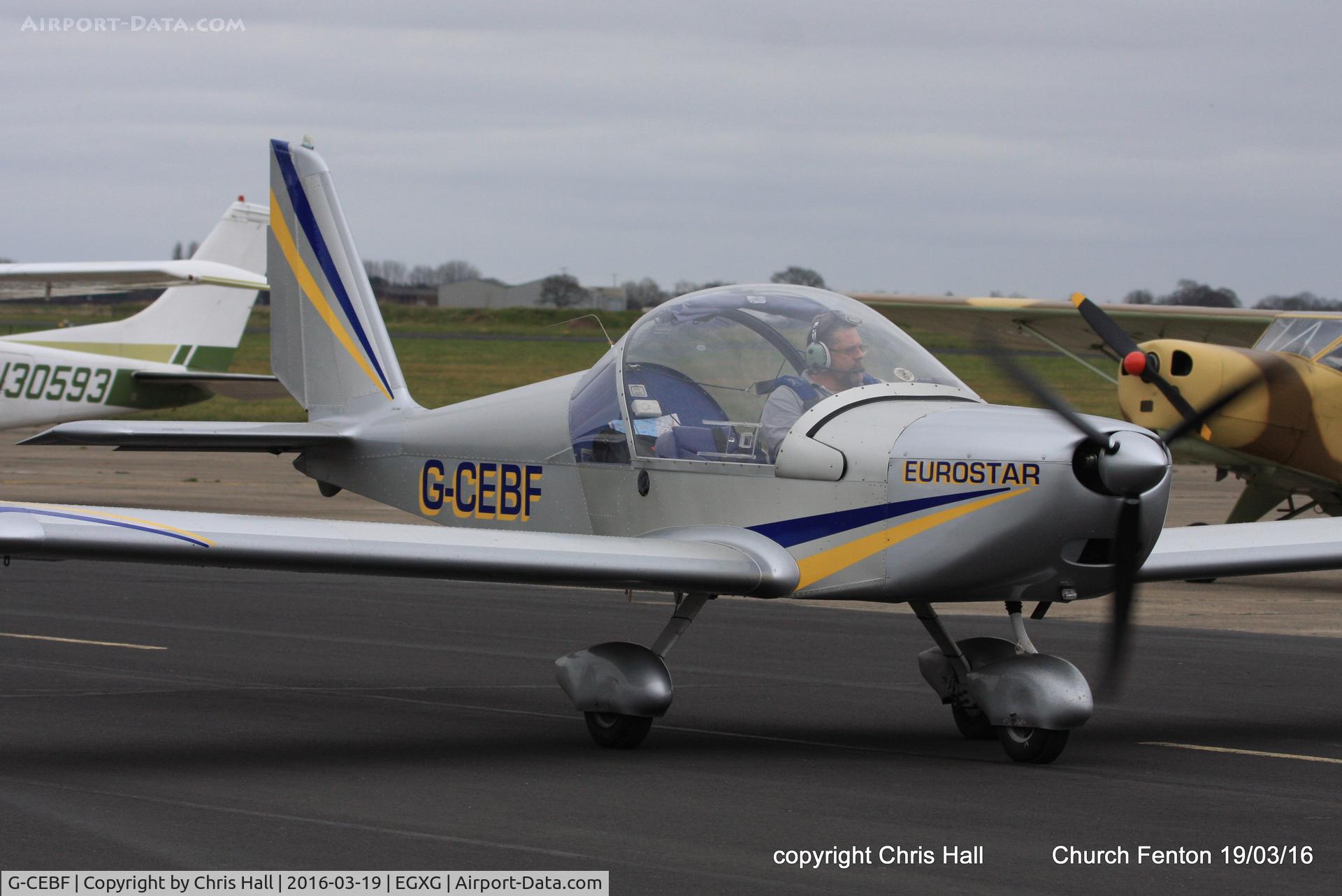 G-CEBF, 2006 Aerotechnik EV-97A Eurostar C/N PFA 315A-14525, at the Church Fenton fly in