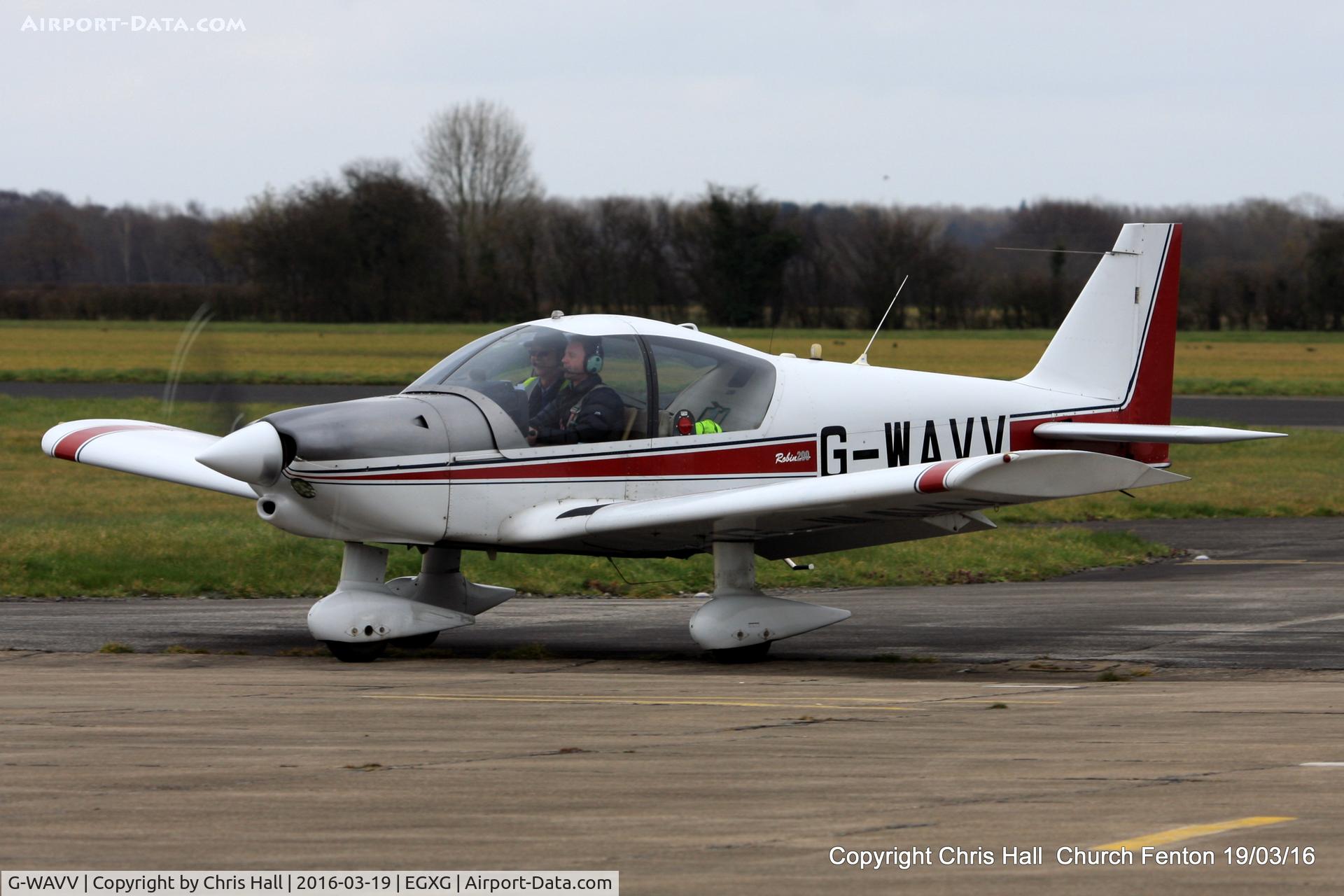 G-WAVV, 1995 Robin HR-200-120B C/N 291, at the Church Fenton fly in