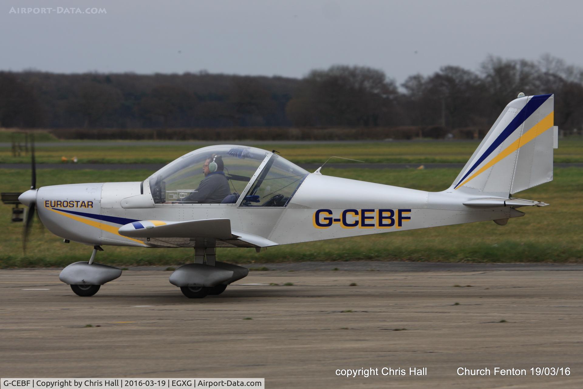 G-CEBF, 2006 Aerotechnik EV-97A Eurostar C/N PFA 315A-14525, at the Church Fenton fly in
