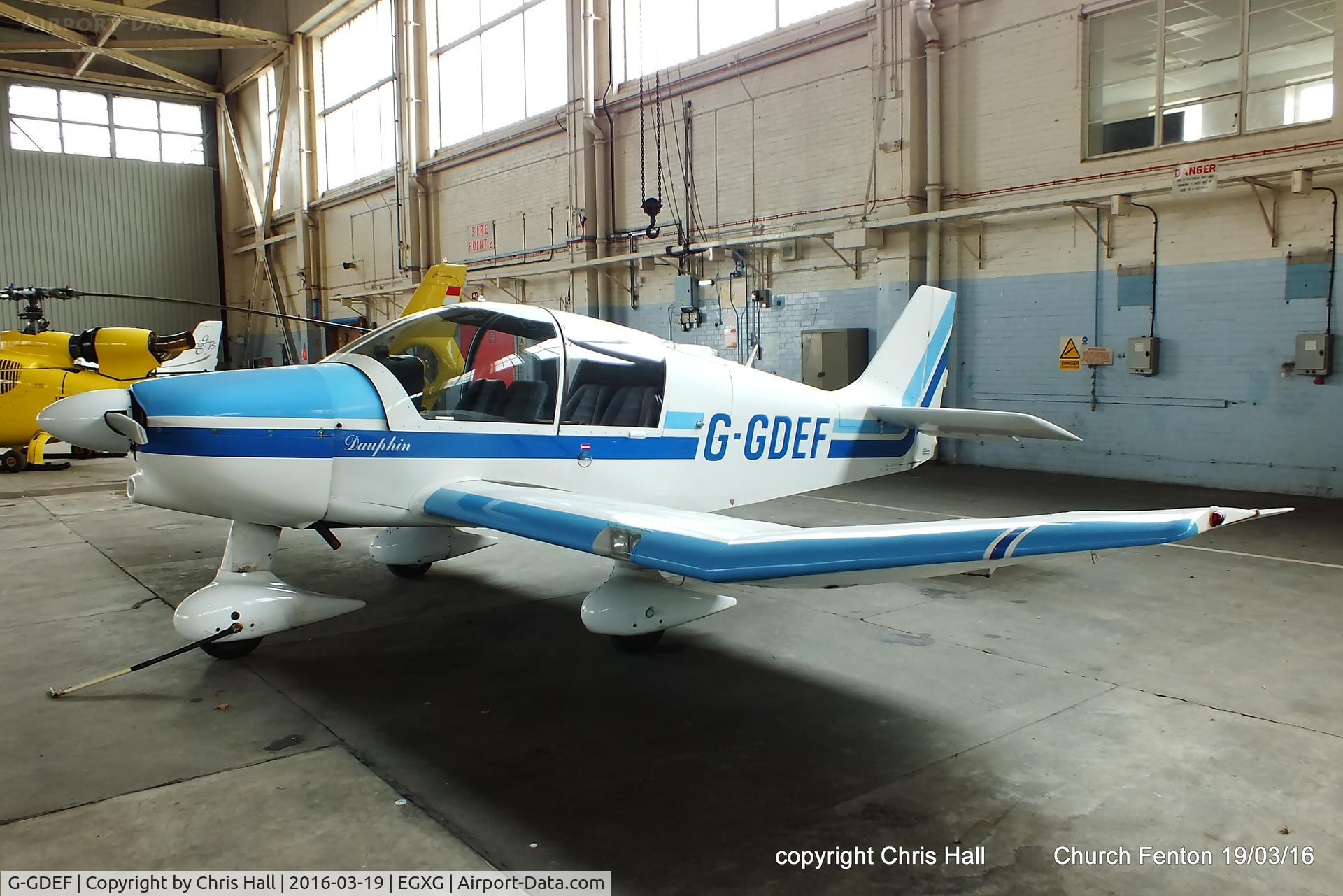 G-GDEF, 1981 Robin DR-400-120 Petit Prince C/N 1538, hangared at Church Fenton