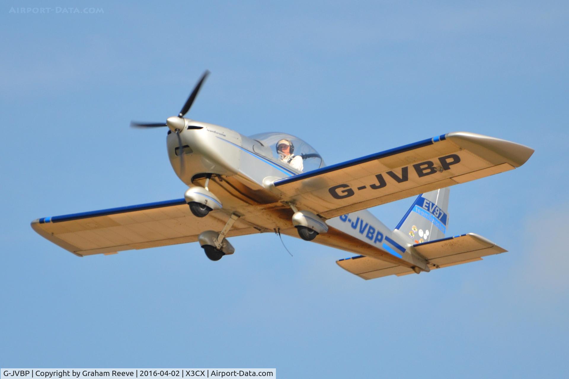 G-JVBP, 2006 Aerotechnik EV-97 TeamEurostar UK C/N 2730, Departing from Northrepps.